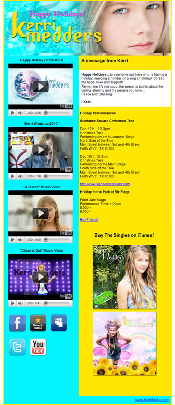 Kerri 2010 Newsletter Snap