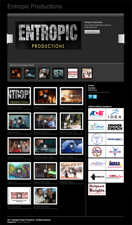 Entropic Productions Video Editing located on the west coast