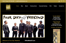 Four Day Weekend LIVE Website